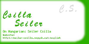 csilla seiler business card